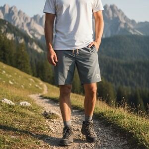 Howler Brothers Horizon Hybrid Shorts Mens 30 Grey Micro Dot Quick Dry Stretch